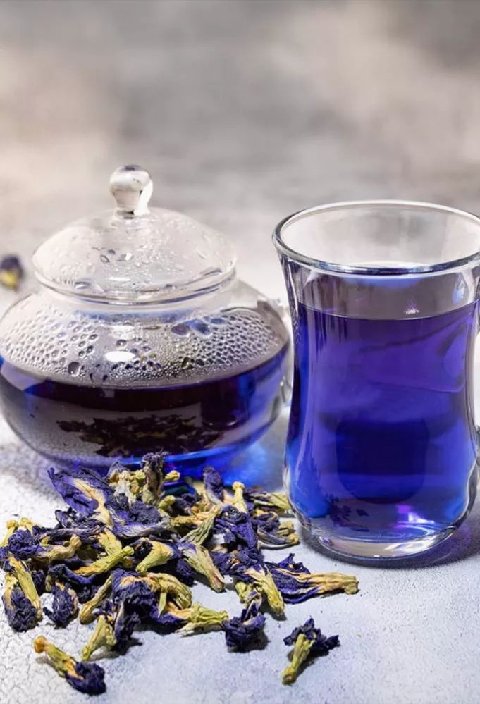 Blue tea
