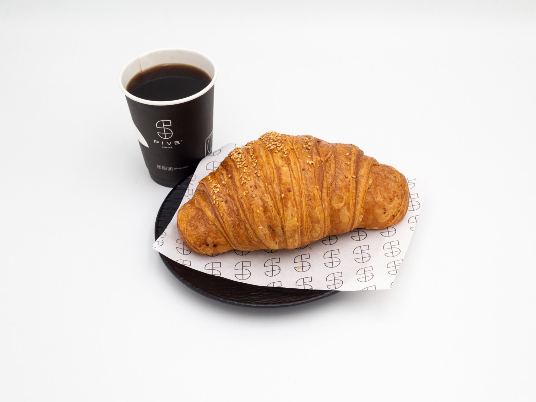 American Coffee And Cream Cheese Croissant