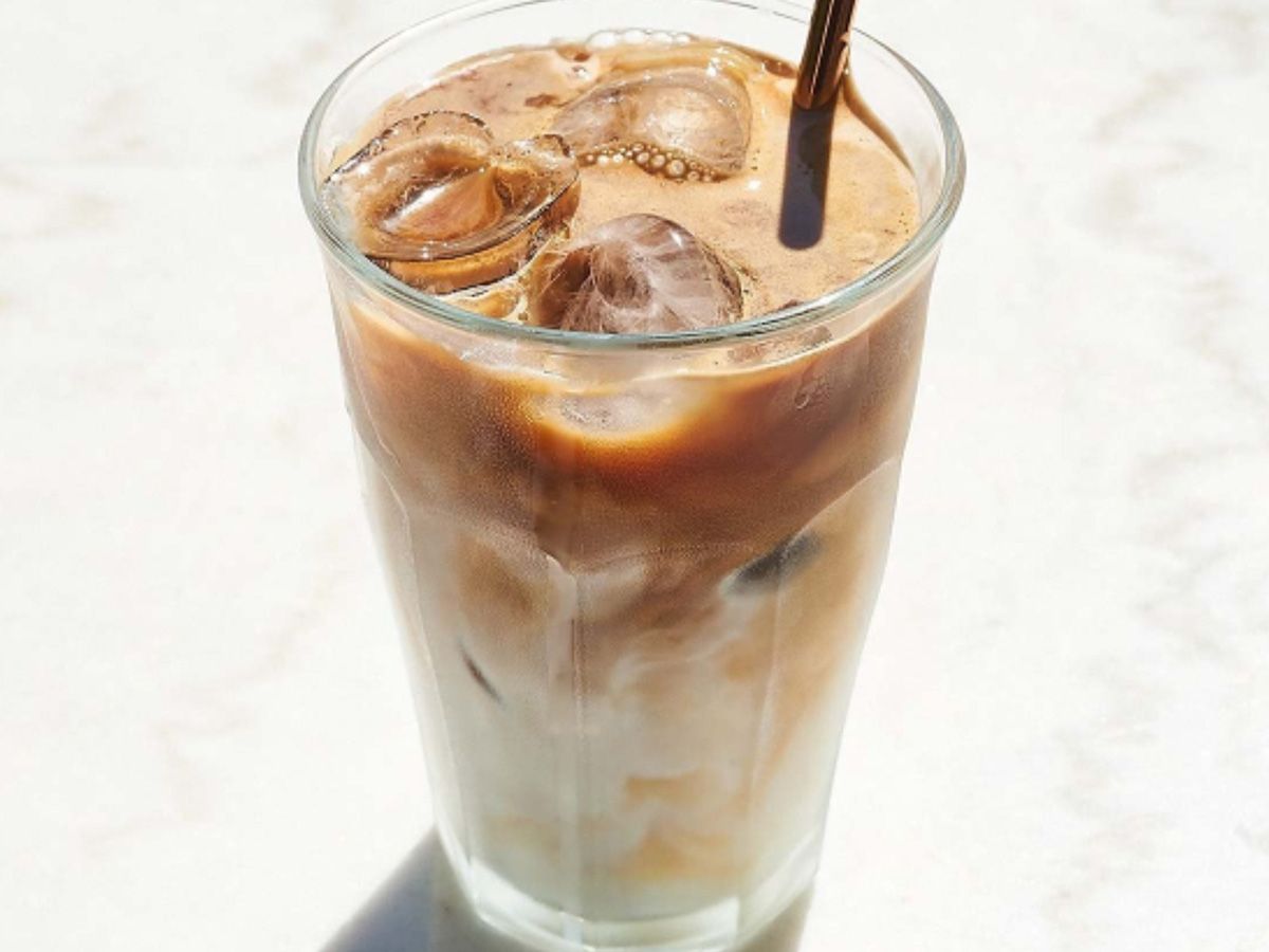 iced hazelnut latte