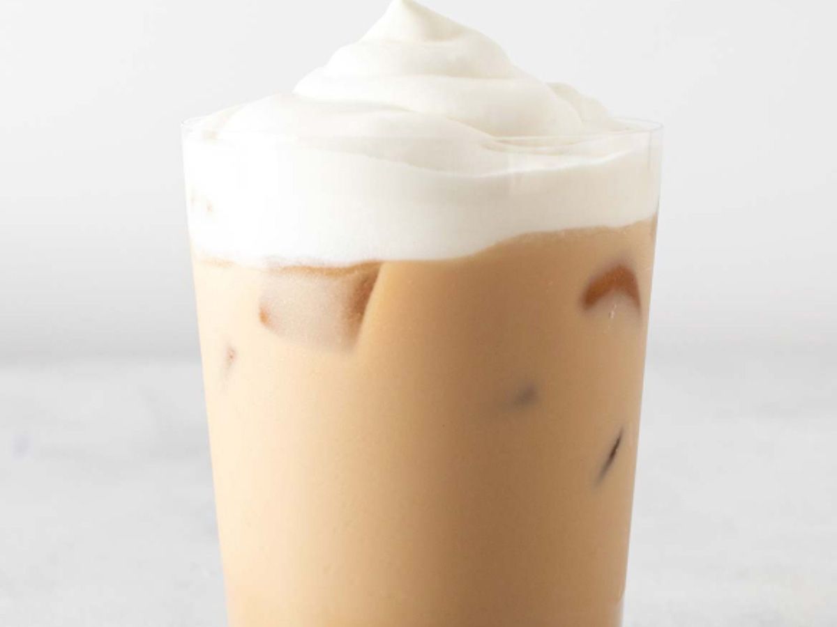 Iced white mocha