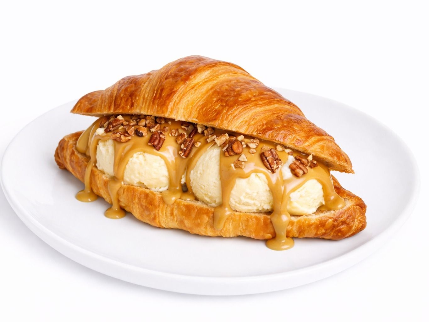 Crossaint Pecan ice cream