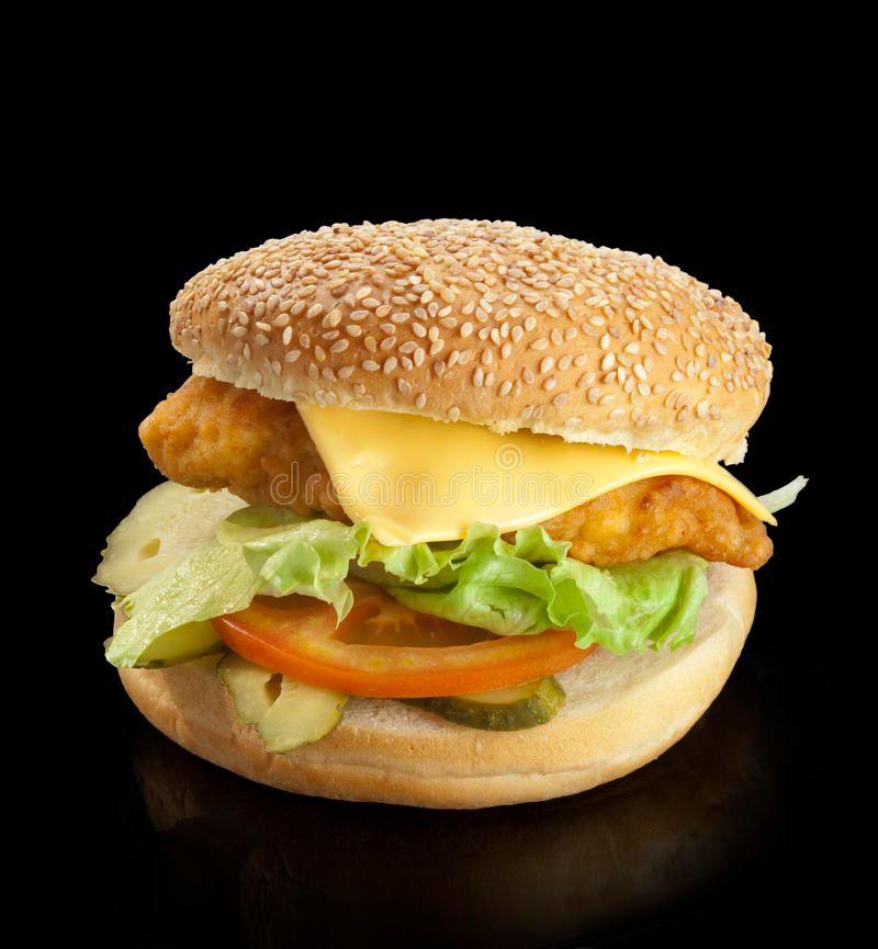Escalope Burger With Cheese