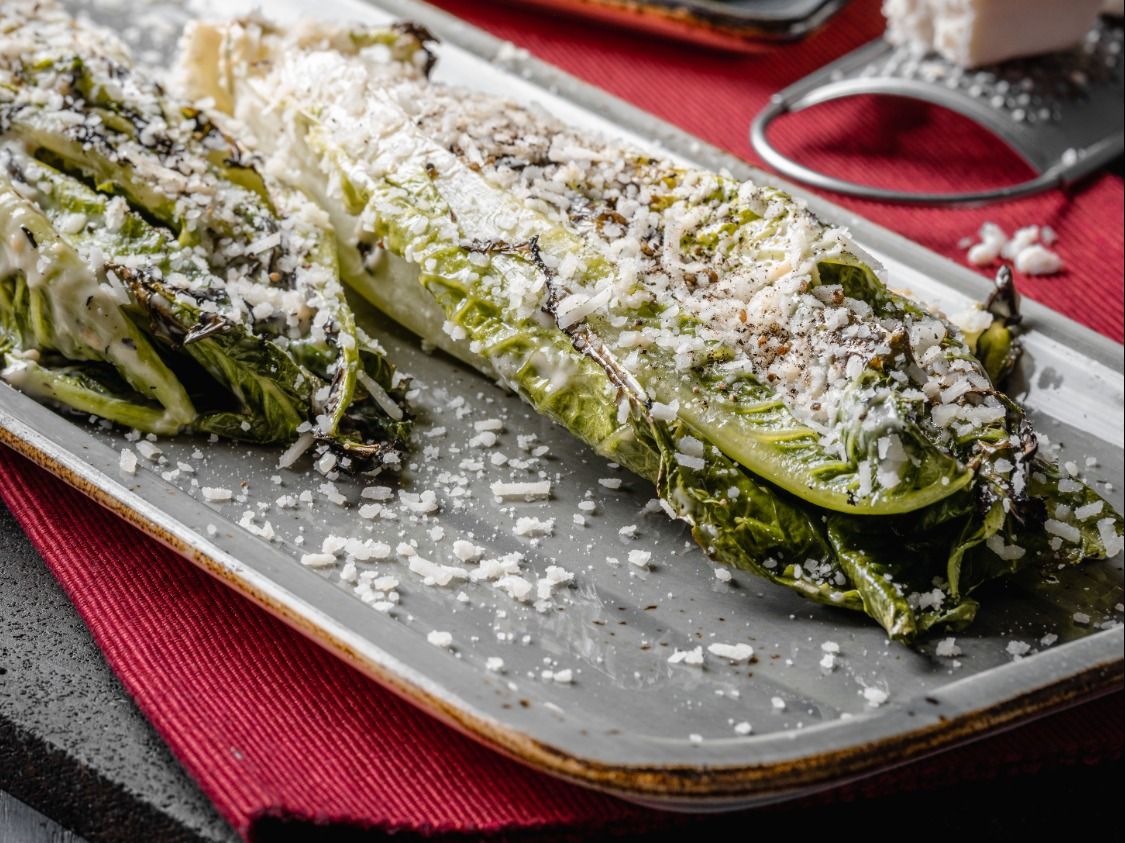 Grilled Pecorino Caesar Salad