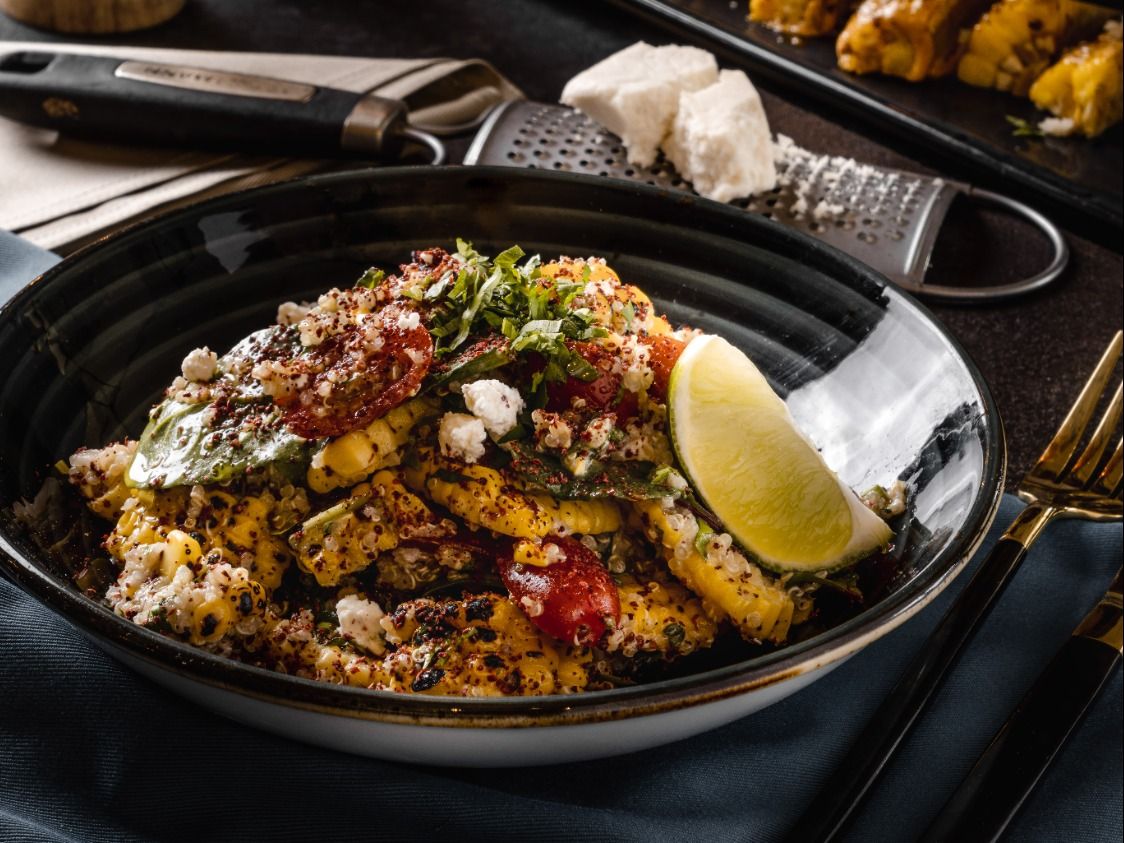 Grilled Corn and Quinoa Salad