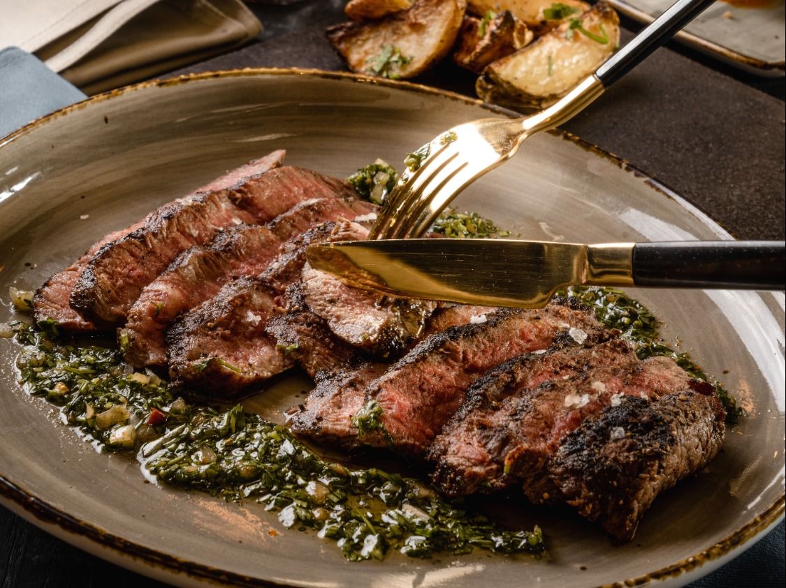 250 Gm Flat Iron Steak , Chimichurri