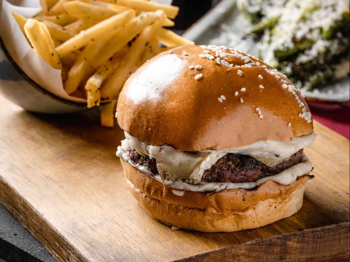 Brie And Black Truffle Burger