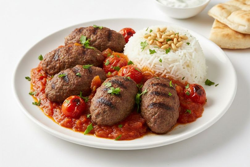 Kofta with Tomatoes (baladi Meat)