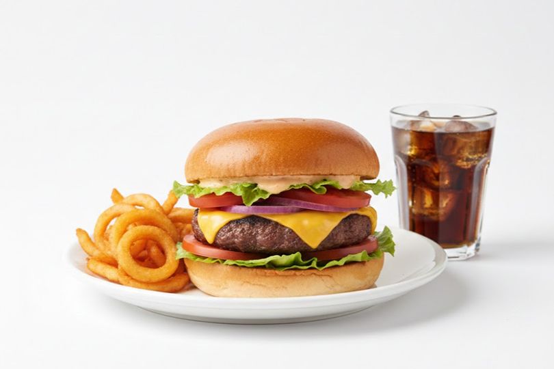 150g meat Burger Meal