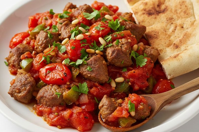 Qalayet Tomato with baladi Meat