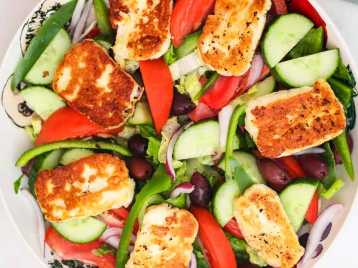 halloumi salad