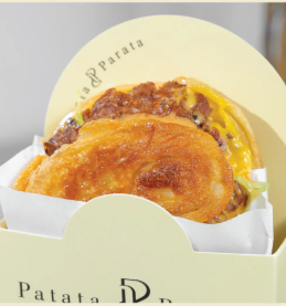 smash burger paratha bun